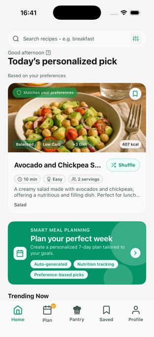 Clean Dish English personalized home screen